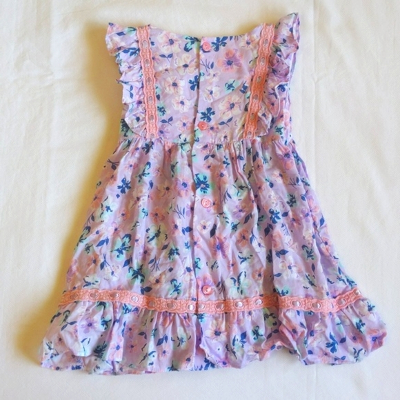 NEW hatley soft spring floral ruffle dress with diaper cover 18-24 months baby - Picture 8 of 9